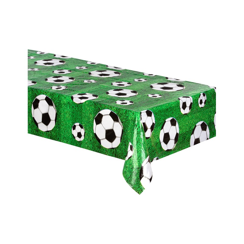 Boland 62509 Football Print Tablecloth, 180 x 120 cm, Decorative