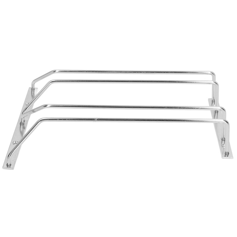 Stainless Steel Double Row Wine Glass Stemware Rack Hanging Stemware