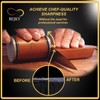 Premium Rolling Knife Sharpener with Replaceable Discs - Achieve Razor-Sharp