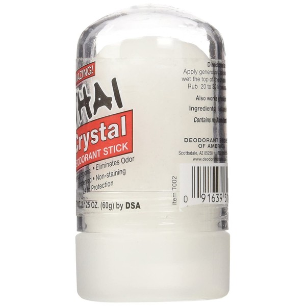 THAI 100% Natural Crystal Deodorant Stick, Mini Travel Size (2.125 Ounces)