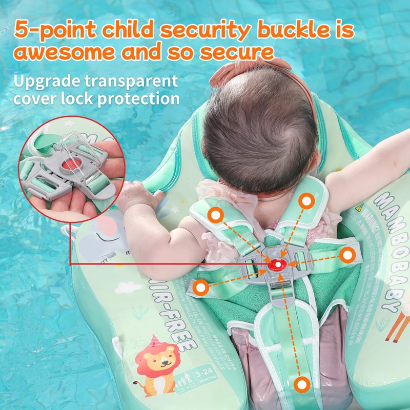 Mambobaby Float with Canopy and Tail New Upgraded Non-Inflatable Baby