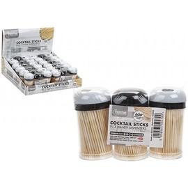 PMS 832104 Cocktail Sticks | With Dispensers | 3 x 200 Pack Bar Accessory, Multicolor