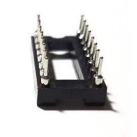 Juried Engineering IC DIP Socket DIP-16 Machined Round Contact Pins Holes 2.54mm DIP16 DIP 16 (Pack of 20)