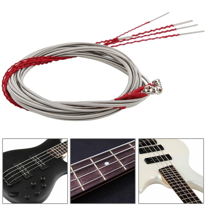 5Pcs Steel Bass String Musical Instrument Accessories for Guitar Beginner