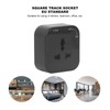 Square Track Adapter Surface Mounted Power Outlet Socket with Indicator