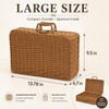 2 Wicker Picnic Basket with Lid Picnic Basket Boxes Small