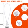 Tarp Cords with Ball 12 Inch,White Tent Bungee Cords with