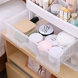 Makeup Product Nail Organizer Stationery Clear for daily beauty routines, Korean cosmetic item, and Personal Care, skincare routine
