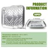 50Pcs Foil Tray Aluminium Foil Baking Trays Foil Take Out