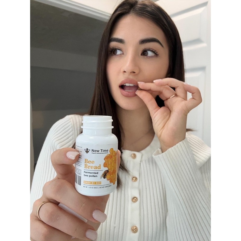 Organic Bee Bread - Natural Fermented Pollen, Multivitamin for breast
