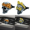 Bashineng Skull Car Air Vent Air Freshener Sunflower Daisy Decorative