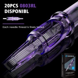 Yangna 20Pcs Mixed 0803RL Round Liner #08 Bugpin 0.25mm