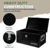 ARKSEN 20 Inch Heavy Duty Aluminum Diamond Plate Tool Box