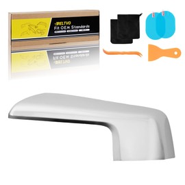 Chrome ABS Mirror Cover for 2019 2020 2021 2022 2023 2024 2025 Chevy Silverado 1500 & GMC Sierra 1500,Precision Fit Replacement Side Caps (Chrome, Left)