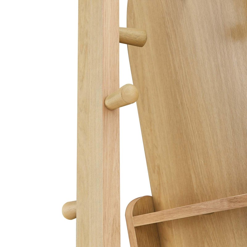 Modway EEI-6346-OAK Ascend Standing Mirror, Oak