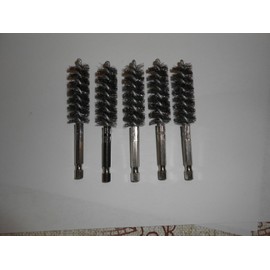 Hightbrush #19S 19mm DIA x 2'' BP x 4''ol 1/4' Hex drive SS Tube Brush HD 5 PAK