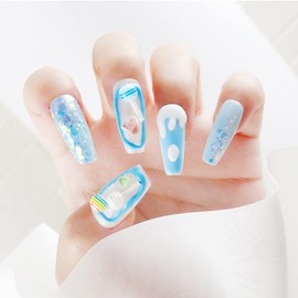 Nail Parts, Lollipop, Approx. 100 Pieces, 3D, Large, Colorful, Candy, Nail Art, Parts, Deco Parts, Jewelry Parts, Random Color