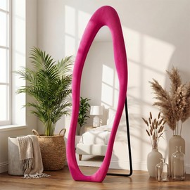 Full Length Mirror, 65×24 Mirror Full Length Wrapped in Flannel