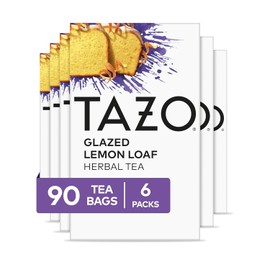 TAZO Glazed Lemon Loaf Herbal Tea Bags - Caffeine-Free Delight
