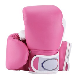Hapivida 1 Pair Kids Boxing Gloves, Muay Thai Training Batting Gloves for Children Aged 2-11 Years, Kids, Teens, Boys, Girls, Toddlers, Junior Beginners (Pink)