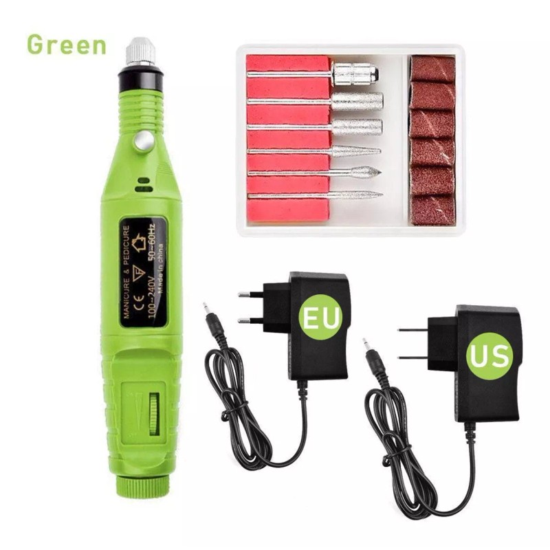 LF Pink Set Kit Profesional Eléctrico Lima De Uñas Taladro