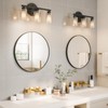 Growsun Black Round Mirror 24 inch, Wall Mounted Circle Mirror,