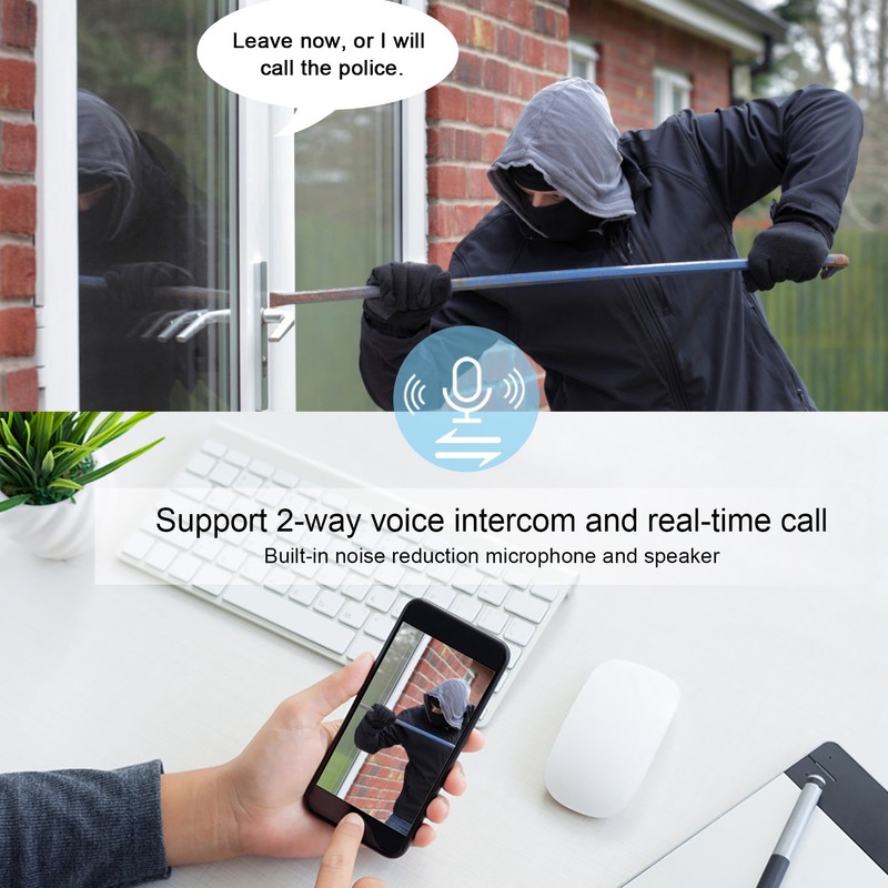 Security Camera 8 LED WIFI Cam IP66 Motion Detection Night