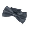DonDon Elegant Bow Tie with Clip, Ready Tied, Adjustable and