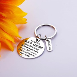 Boss Leader Gifts for Men Women Thank You Keychain for Coworker Boss Day Gifts Employee Appreciation Gift Christmas Birthday Gift for Manager Mentor Retirement Going Away Farewell Keepsake for Him her