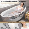 Extra Long Thick Full Body Bath Pillow for Tub with