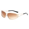 LJCZKA y2k Trendy Sunglasses for Women Men Cool Futuristic Sunglasses