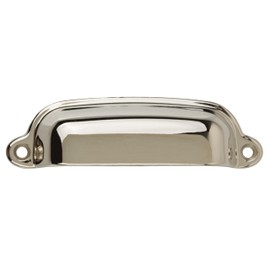 UNIQANTIQ HARDWARE SUPPLY Classic Nickel Plated Drawer Bin Pull | Centers: 3 3/8" | Handle for Antique Cabinet, Dresser Drawer | UA-885-PN