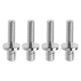 ECSiNG 4Pcs 1/4 Male to M5 Male Screw Adapter Tripod Screw Adapter Camera Screw Adapter Converter Accessories for Tripod Monopod Ball Head Light Stand