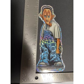 DROOPY - HOMIES LARGE Sticker 1998 David Gonzales Lowrider Prismatic RARE