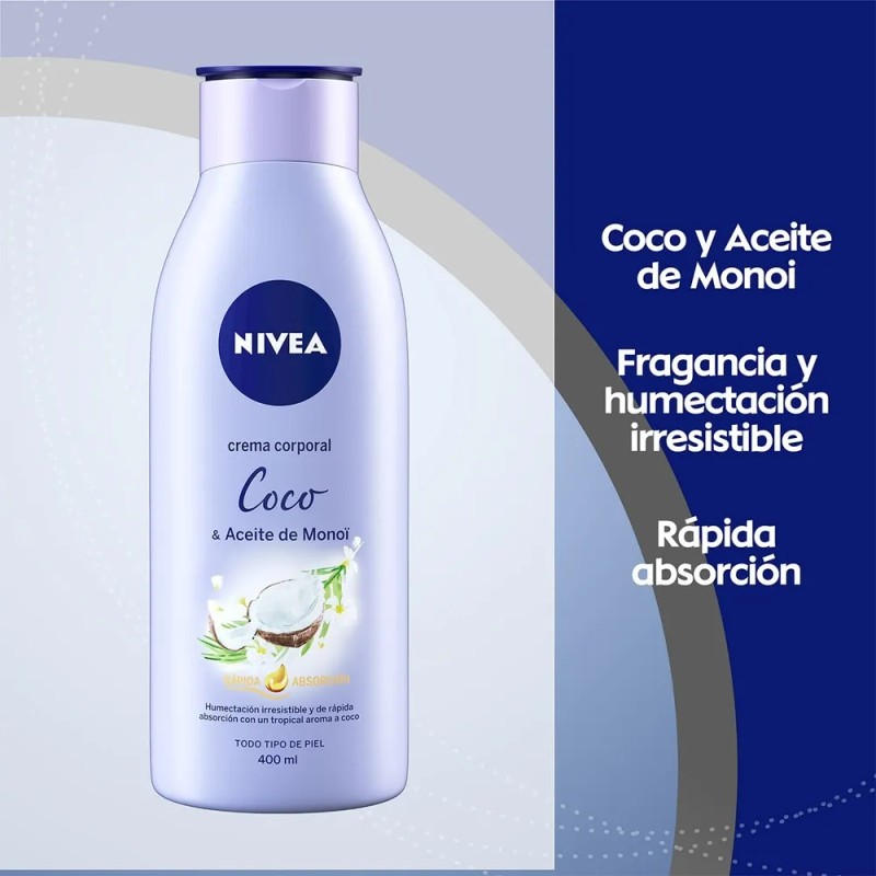 Crema Corporal Nivea Senses Coco Y Monoï 400ml