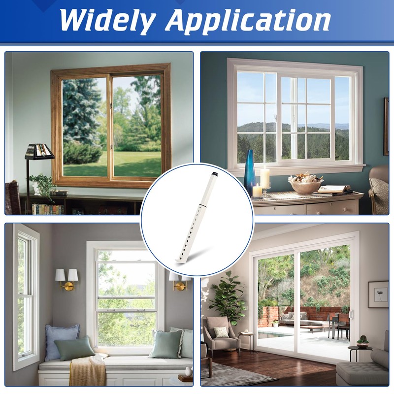 Wintcomfort Adjustable Window Security Bar, Heavy Duty Sliding Window Security