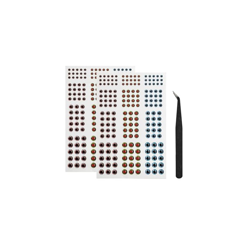 2D/3D/4D/5D Fishing Eyes Oval Pupil Fishing Lure Eye for Making