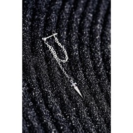 Judgement Chain Earrings - HxH Kurapika Inspired Anime Hunter x Hunter Hypoallergenic Stainless Steel Earrings Cosplay Gift For Anime Manga Lover - Earrings: Single Earring
