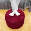 AbunHeri Stuffed Pouf Ottoman High Density Foam Ottoman Pouf for