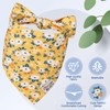 SCENEREAL Summer Floral Dog Bandana, Double Side Dog Scarf for