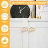 COZHYESS 6 Pcs White Clouds Shell Cup Pull Handles, Kitchen