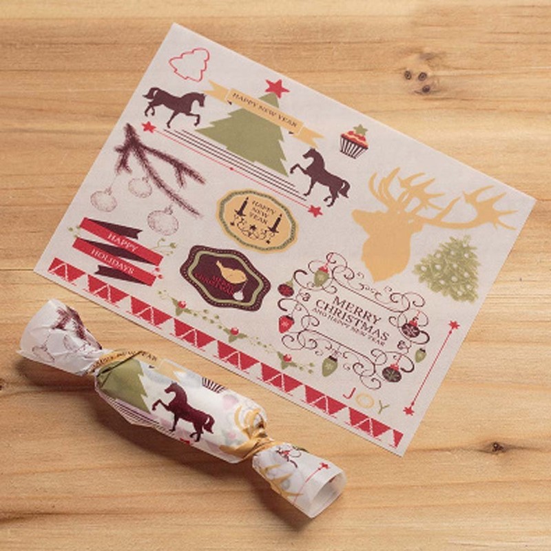 Candy Making Packaging Wrapper Nougat/Toffee Twisting Wax Paper Wedding Bevorzugungen,