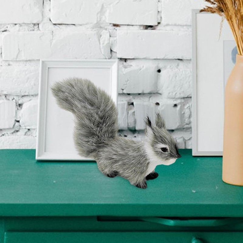 Hehglng Grey 30cm Simulation Plush Squirrel Squirrel Stuffed Animals Plush