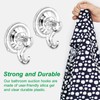 2pcs Suction Hooks,Heavy Duty Plastic Strong Vacuum Suction Cup,Clear Reusable