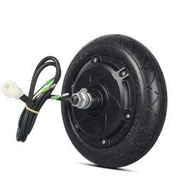 8 Inch Scooter Hub Motor 36V 500W Brushless Hub Motor with Solid Tire, Drum Brake, Electric Scooter Wheel Hub Motor (8inch 36V500W)