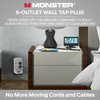Monster Adaptador de enchufe de pared con protector contra sobretensiones,