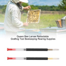 TOPINCN Queen Bee Grafting Tool Queen Bee Larvae Retractable Grafting Tool Beekeeping Rearing Supplies Beekeeper Tools Reusable Packaging