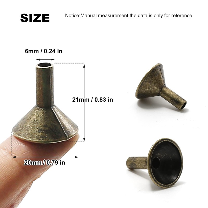 50PCS Metal Backflow Incense Sticks Holder Small Funnel Shape Incense