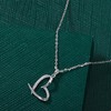 To My Daughter Necklace from Mom Silver Heart Necklaces For
