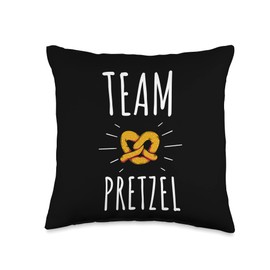 Pretzel Bakery Food Truck Food Lover Apparel Chocolate Covered Sticks and Pretzel Rods Throw Pillow, 16x16, Multicolor